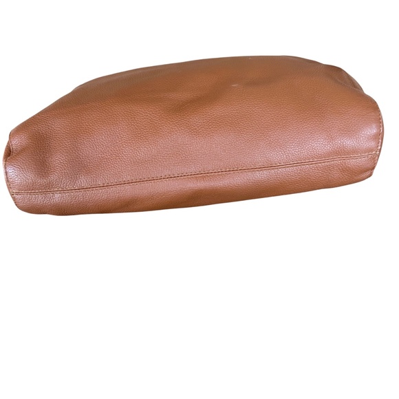 Cristina Orozco Brown Leather Large Hobo Shoulder Handbag With Woven Wide Strap - Picture 9 of 15